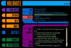 screen shot of Holonote 1.0